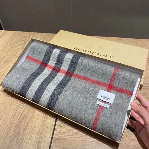 Hyper Peter Burberry Check Cashmere Scarf 0123