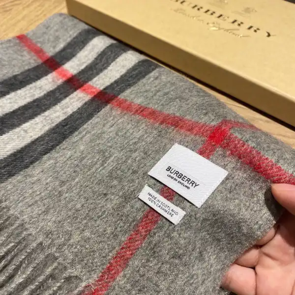 Hyper Peter Burberry Check Cashmere Scarf 0123