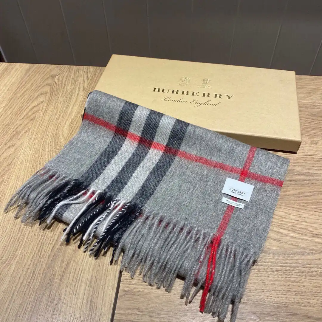 Hyper Peter Burberry Check Cashmere Scarf 0123