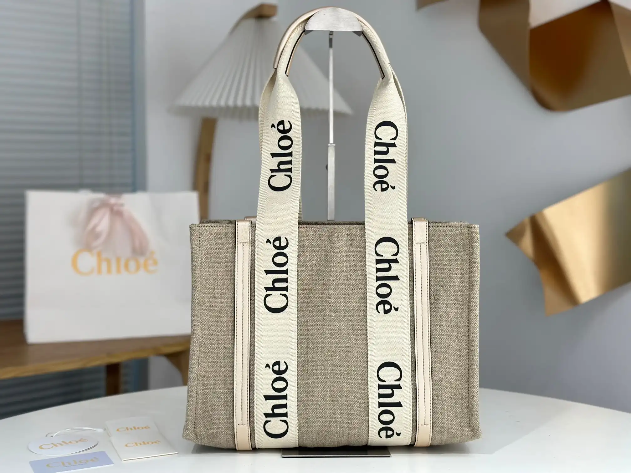 HyperPeter CHLOÉ medium woody tote bag 0122