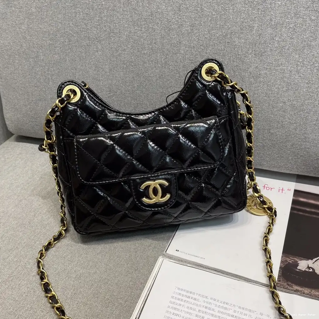 Hyper Peter HOBO HANDBAG-17*19*6cm CHANEL 0214