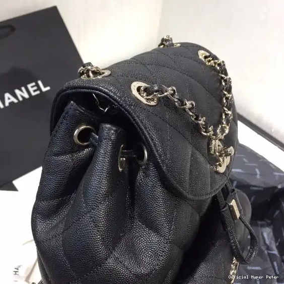 Hyper Peter CHANEL GOLD WITH HARDWARE CAVIAR BACKPACK IN 0210