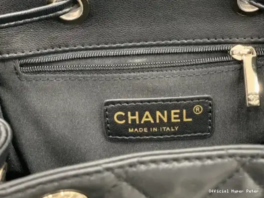 Hyper Peter CHANEL GOLD LAMBSKIN BACKPACK IN HARDWARE WITH 0213