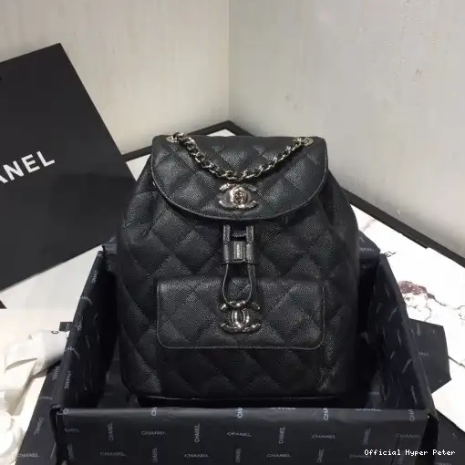 Hyper Peter CHANEL GOLD WITH HARDWARE CAVIAR BACKPACK IN 0210