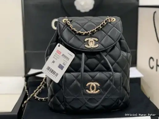 Hyper Peter CHANEL GOLD LAMBSKIN BACKPACK IN HARDWARE WITH 0213