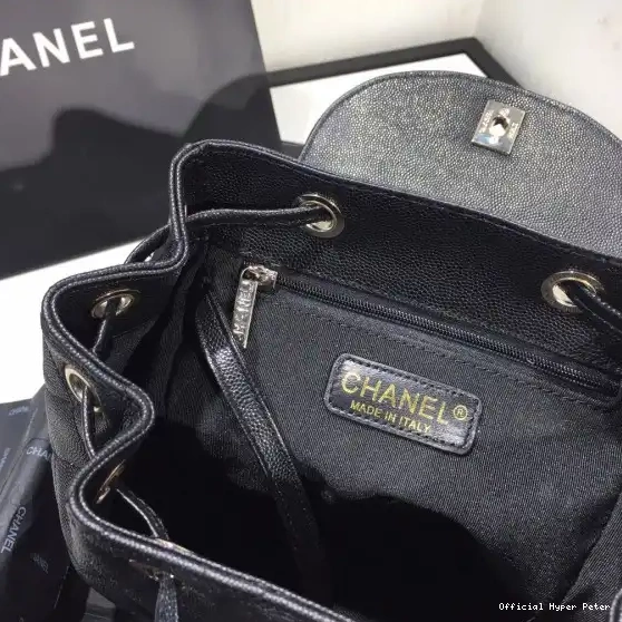 Hyper Peter CHANEL GOLD WITH HARDWARE CAVIAR BACKPACK IN 0210