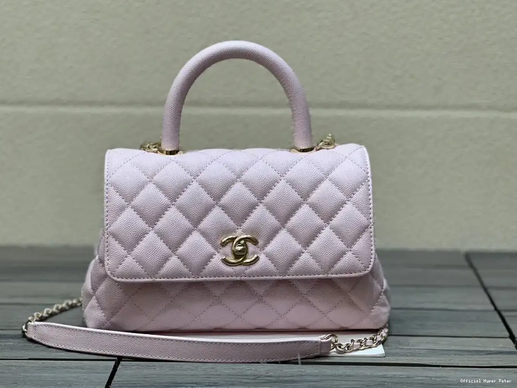 HyperPeter WITH HANDLE CHANEL TOP FLAP BAG 0219