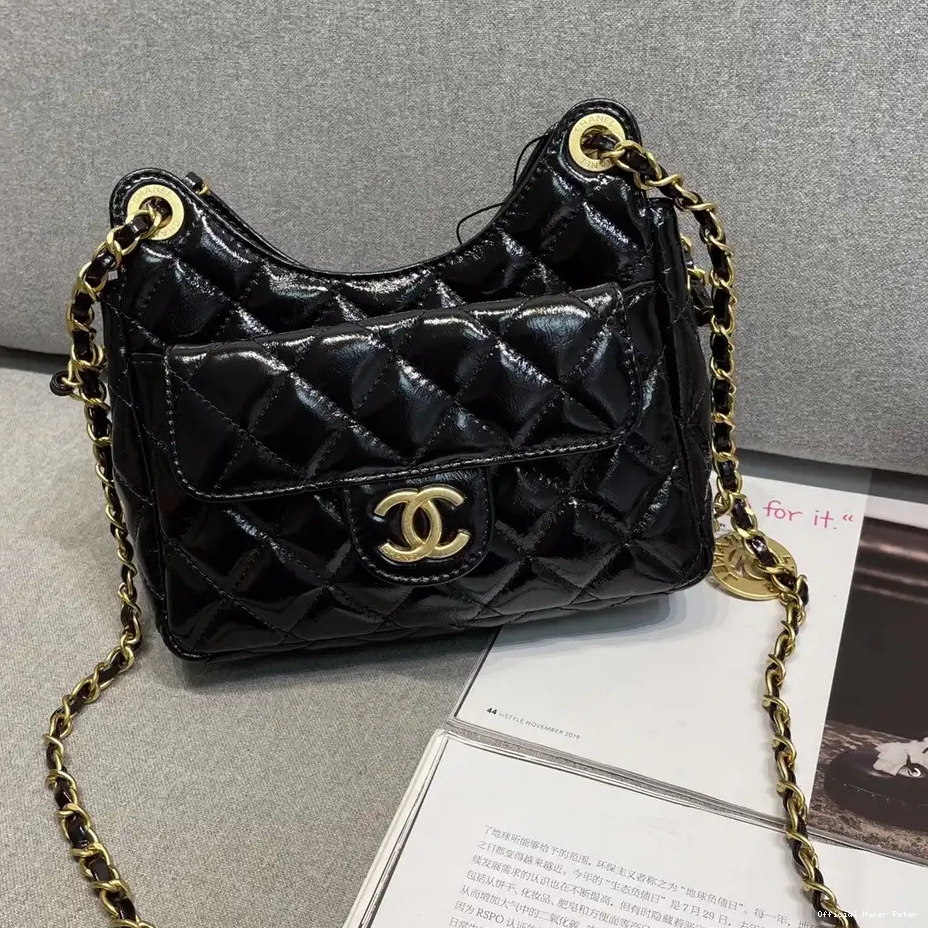 Hyper Peter HOBO HANDBAG-17*19*6cm CHANEL 0214