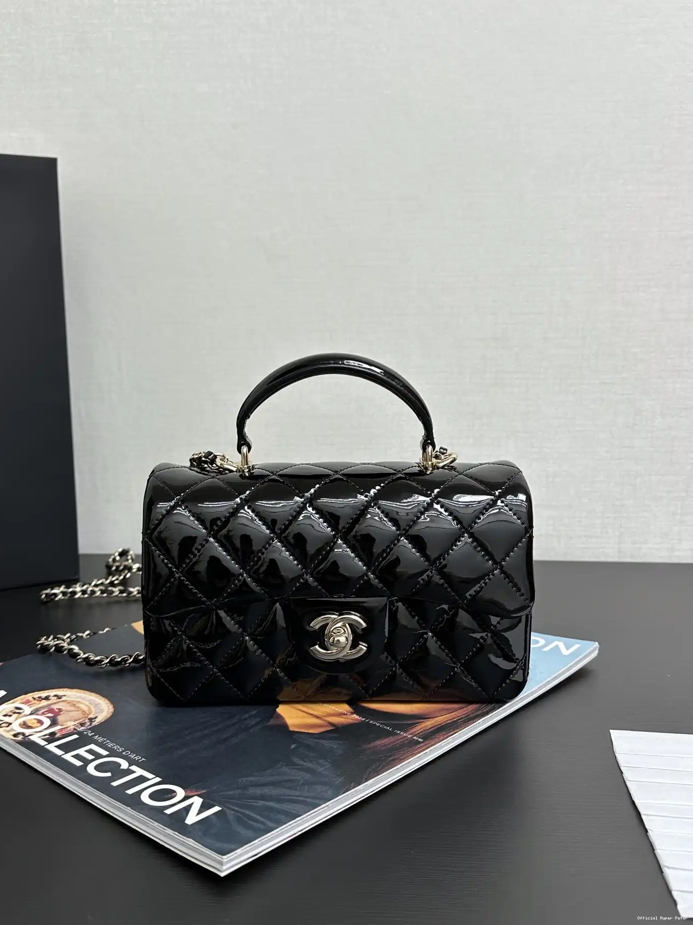 HyperPeter Top CHANEL CHANELassic Handle With Handbag Mini 0219